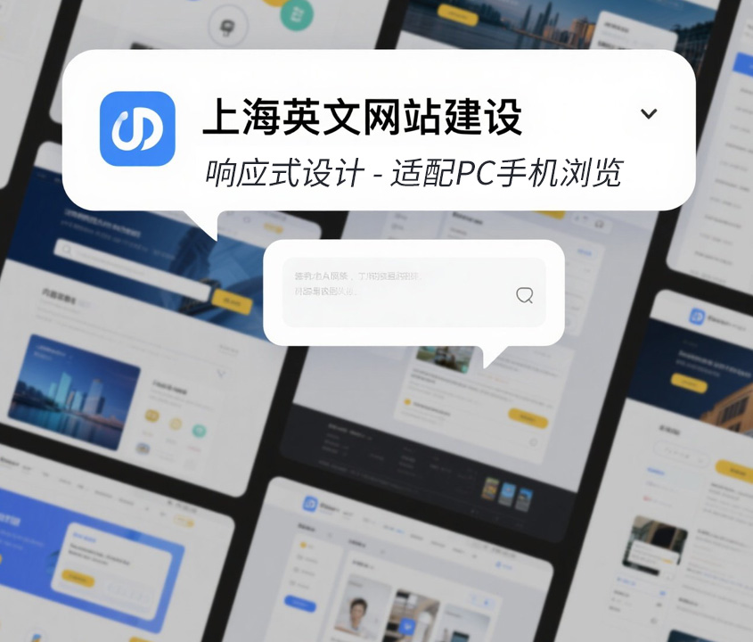 上海英文网站建设 - 响应式设计 - 适配PC手机浏览